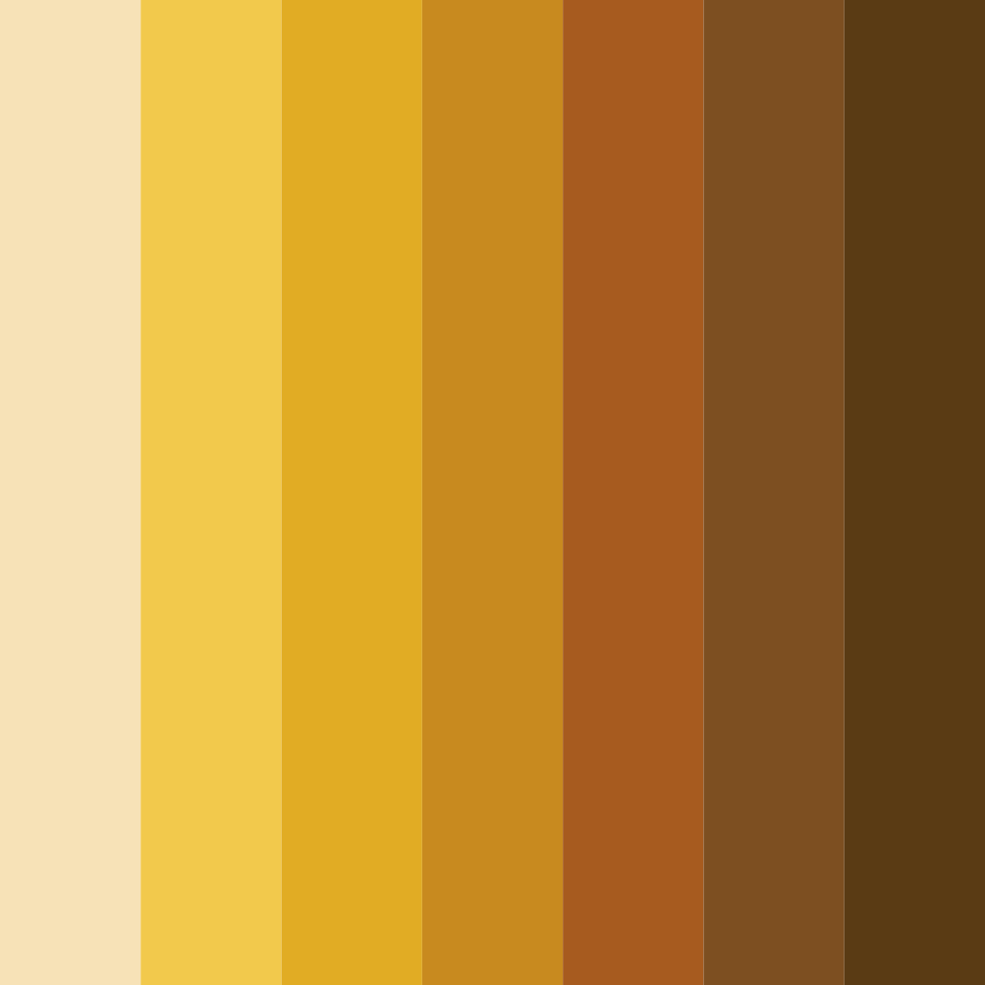 Download golden harvest sunset color palette PNG image (square)