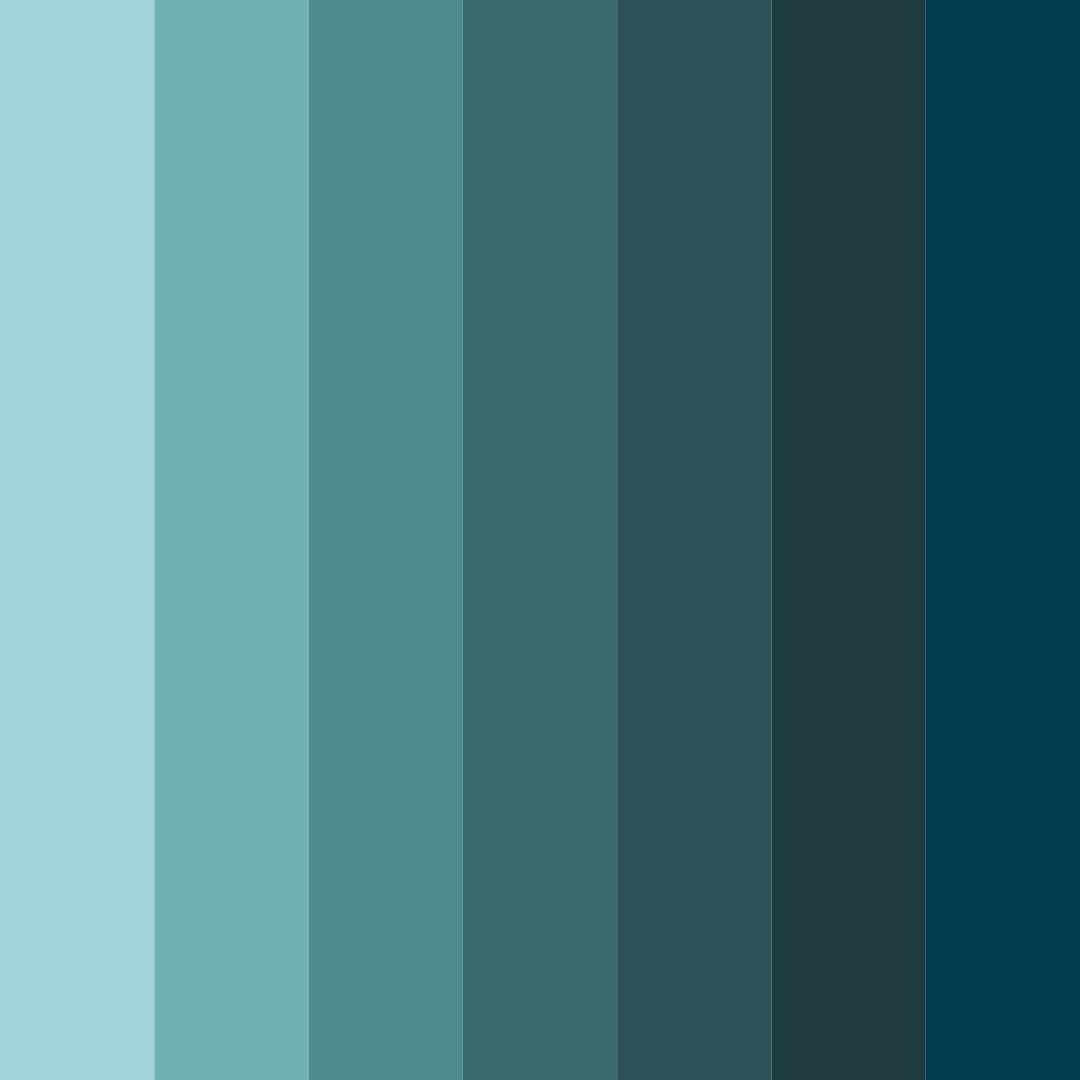 Download deep ocean tranquility color palette PNG image (square)
