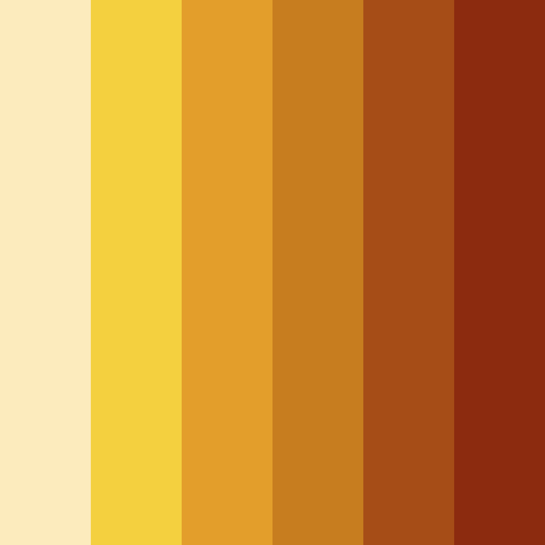 Download golden sunset color palette PNG image (square)