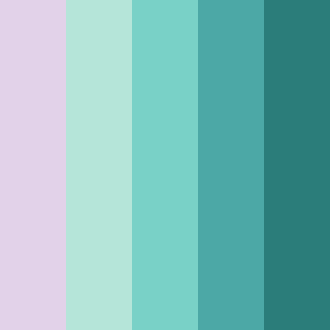 Download emerald lavender dreams color palette PNG image (square)