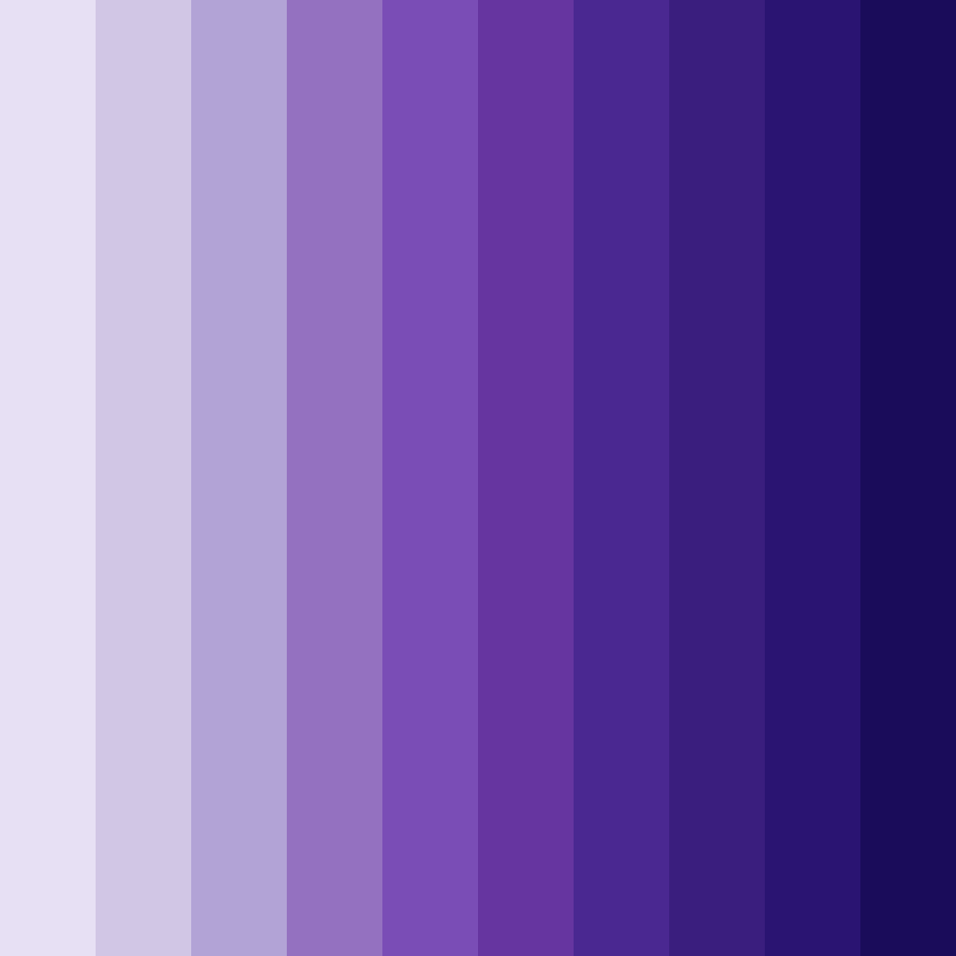 Download shades of lavender color palette PNG image (square)