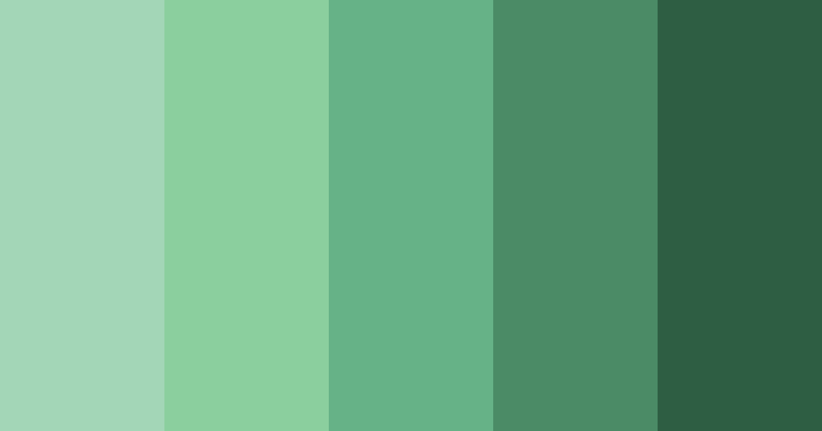 Download shades of rolex green color palette PNG image (landscape)