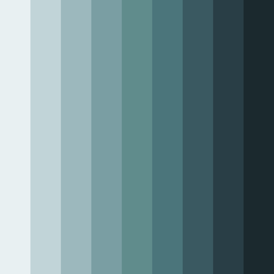 Download cool teal color palette PNG image (square)