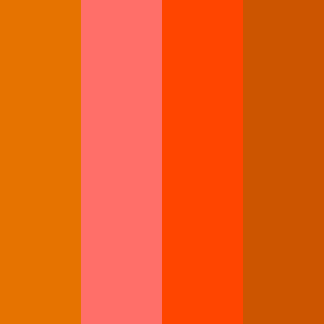 Download vibrant autumn sunset color palette PNG image (square)