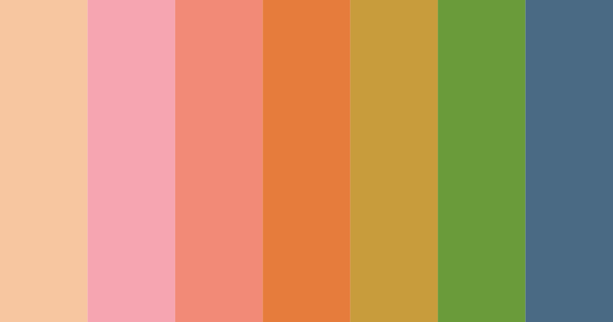 Download rainbow hues color palette PNG image (landscape)