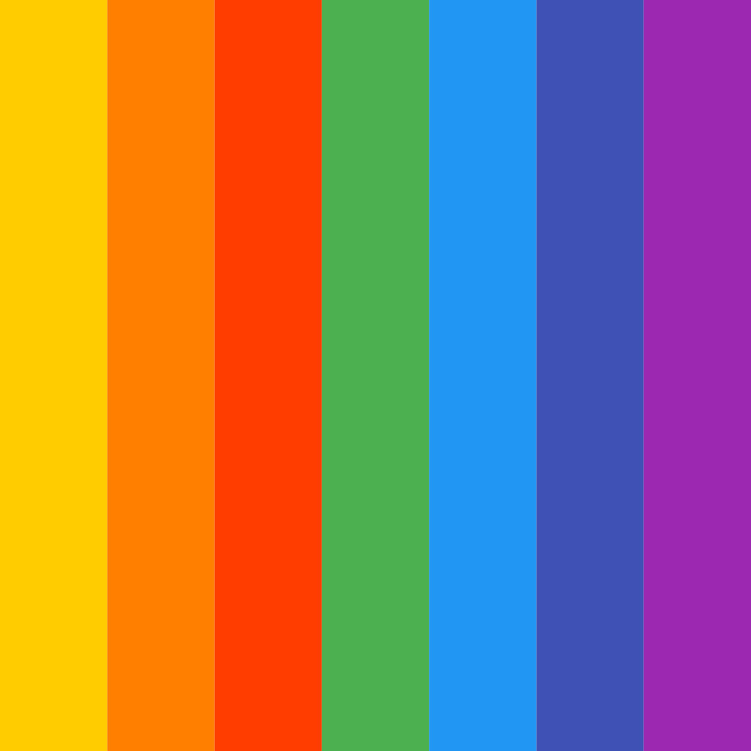 Download spectrum of harmony color palette PNG image (square)