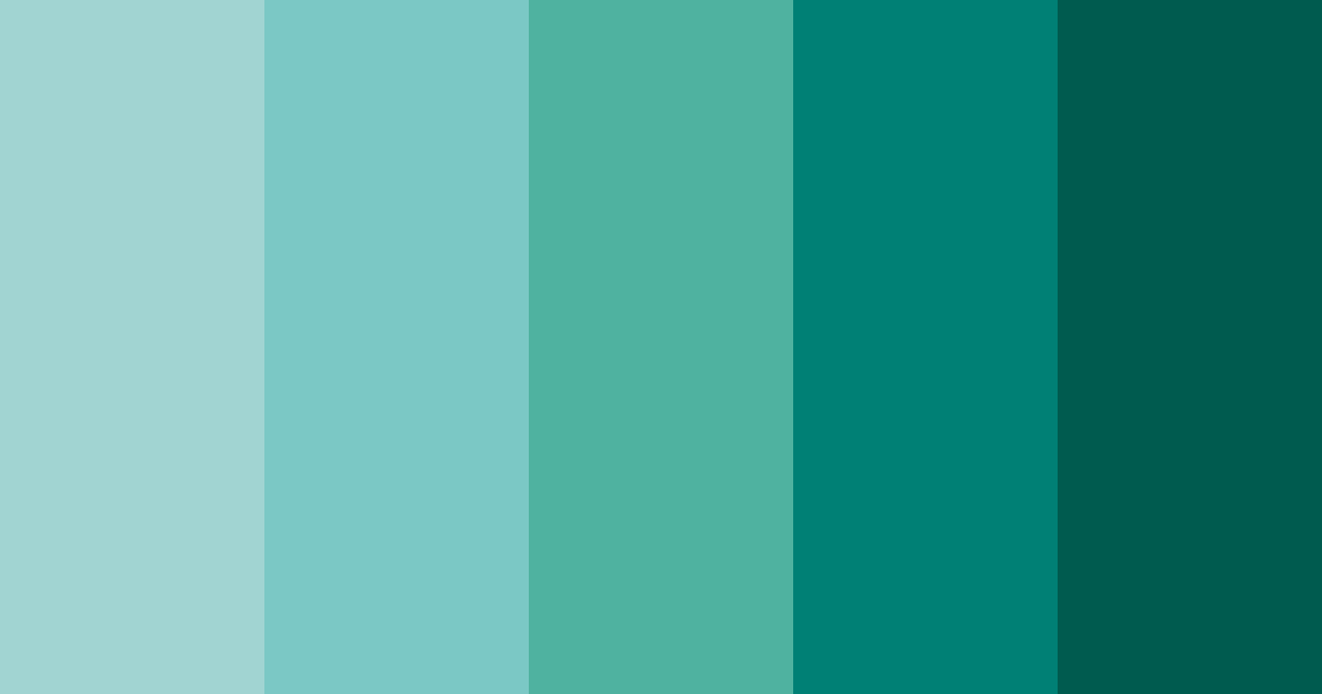 Download teal ocean color palette PNG image (landscape)