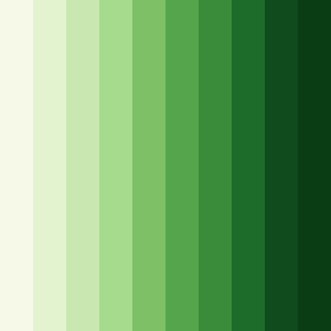Download verdant whispers color palette PNG image (square)