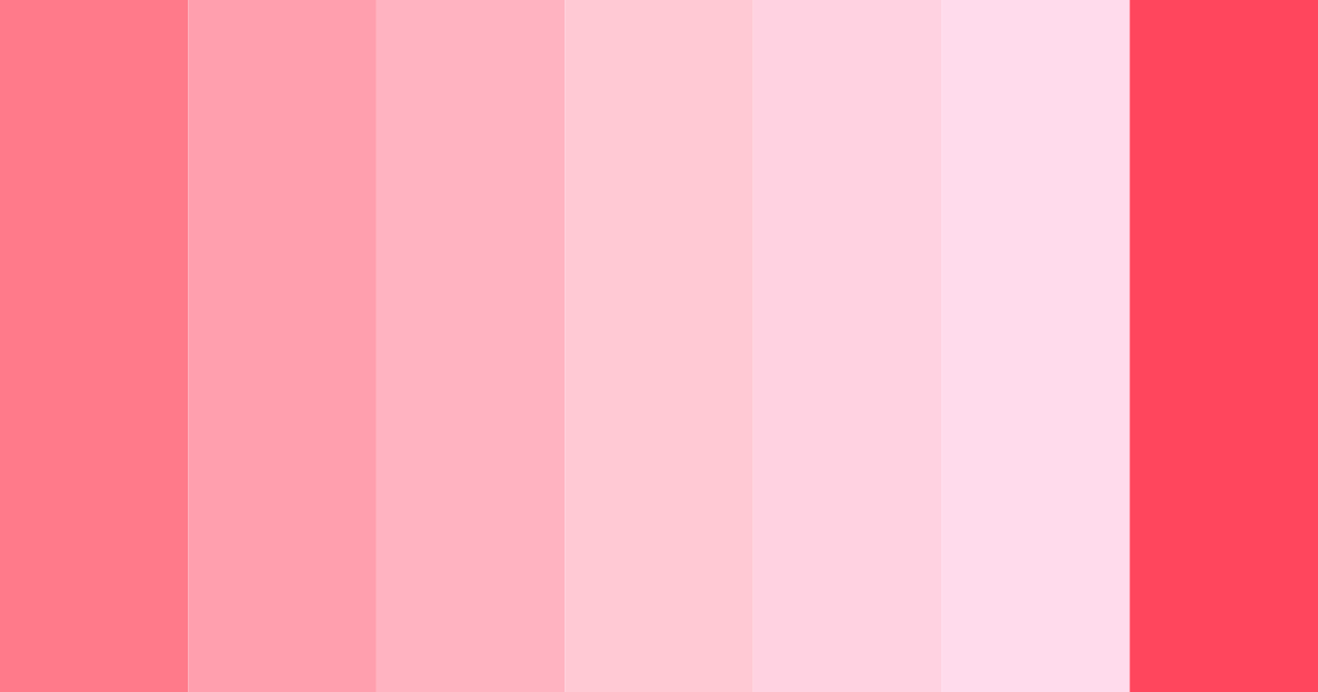 Download blushing romance color palette PNG image (landscape)