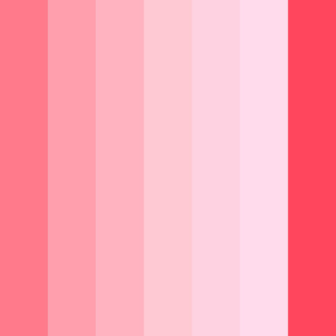 Download blushing romance color palette PNG image (square)