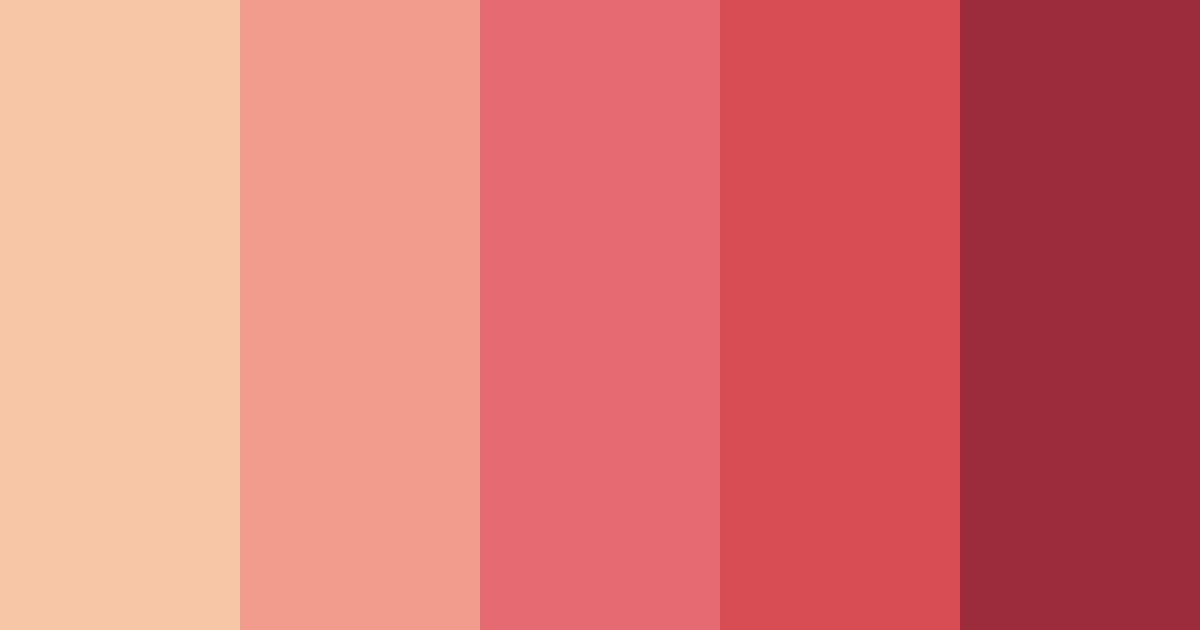 Download crimson sunrise color palette PNG image (landscape)