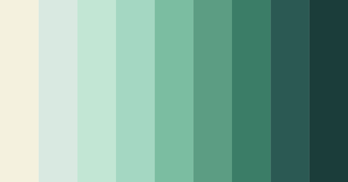 Download serenity in green color palette PNG image (landscape)