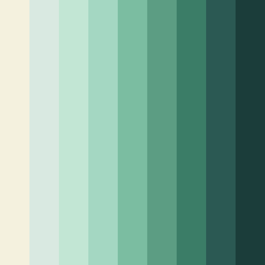 Download serenity in green color palette PNG image (square)