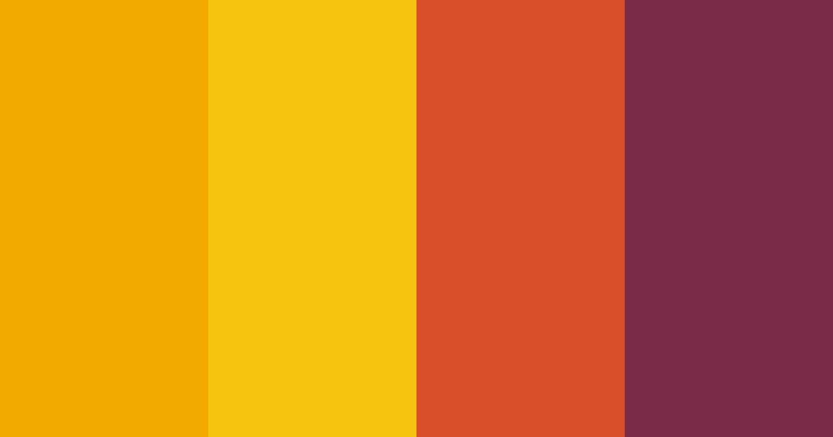 Download vibrant yellow red color palette PNG image (landscape)