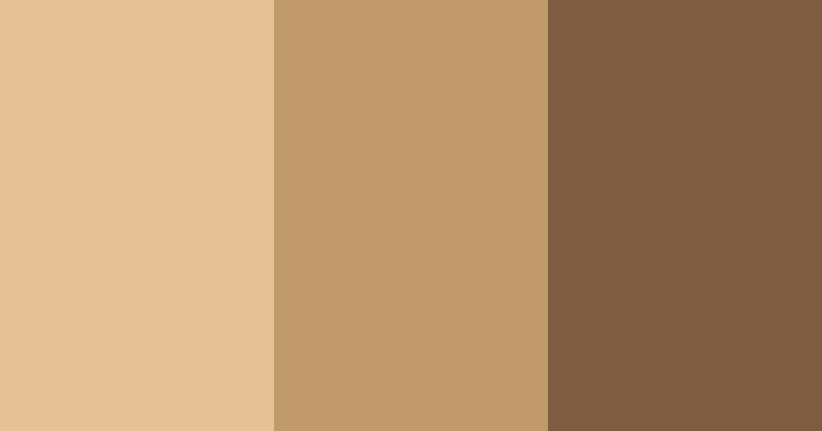 Download golden brown color palette PNG image (landscape)