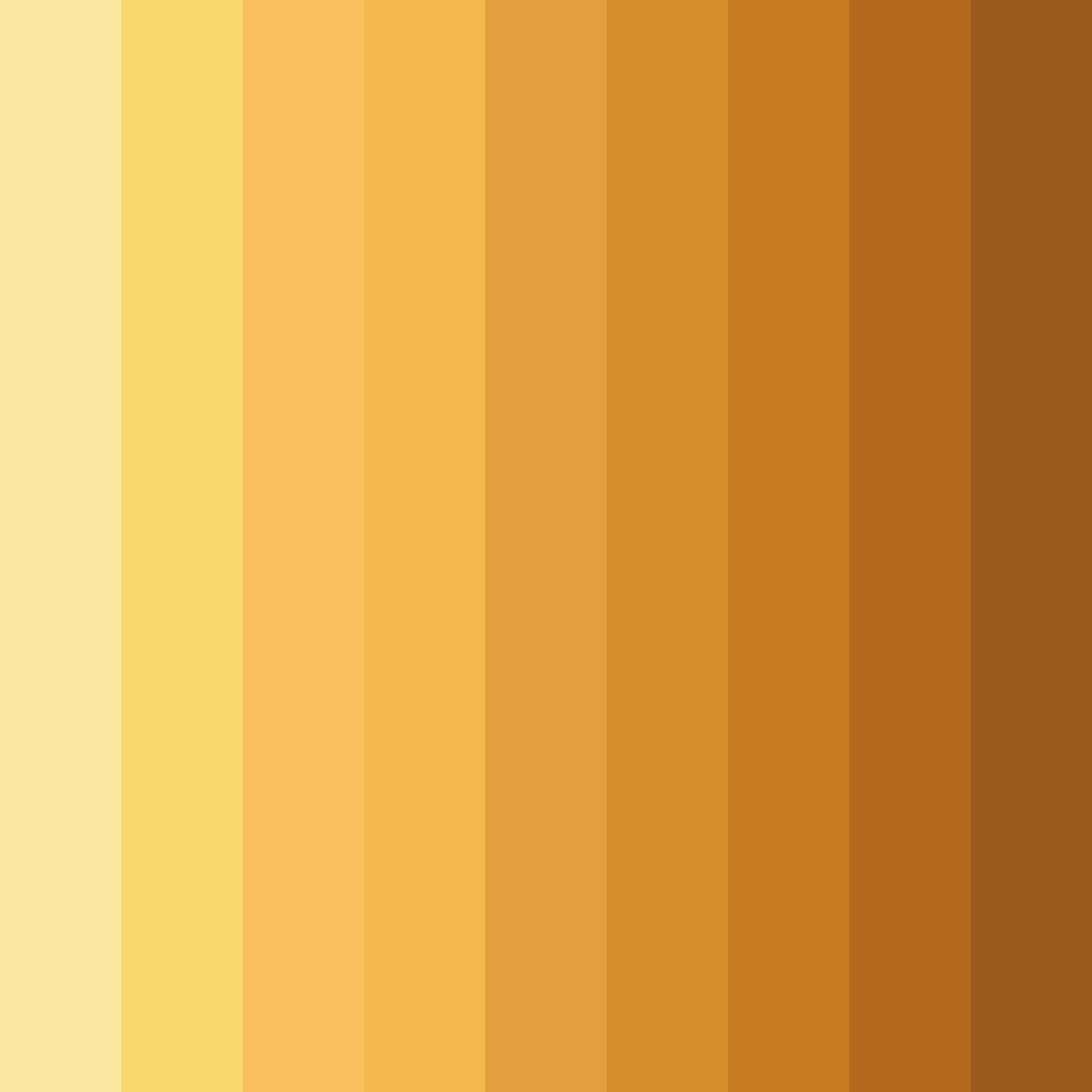 Download golden nectar color palette PNG image (square)
