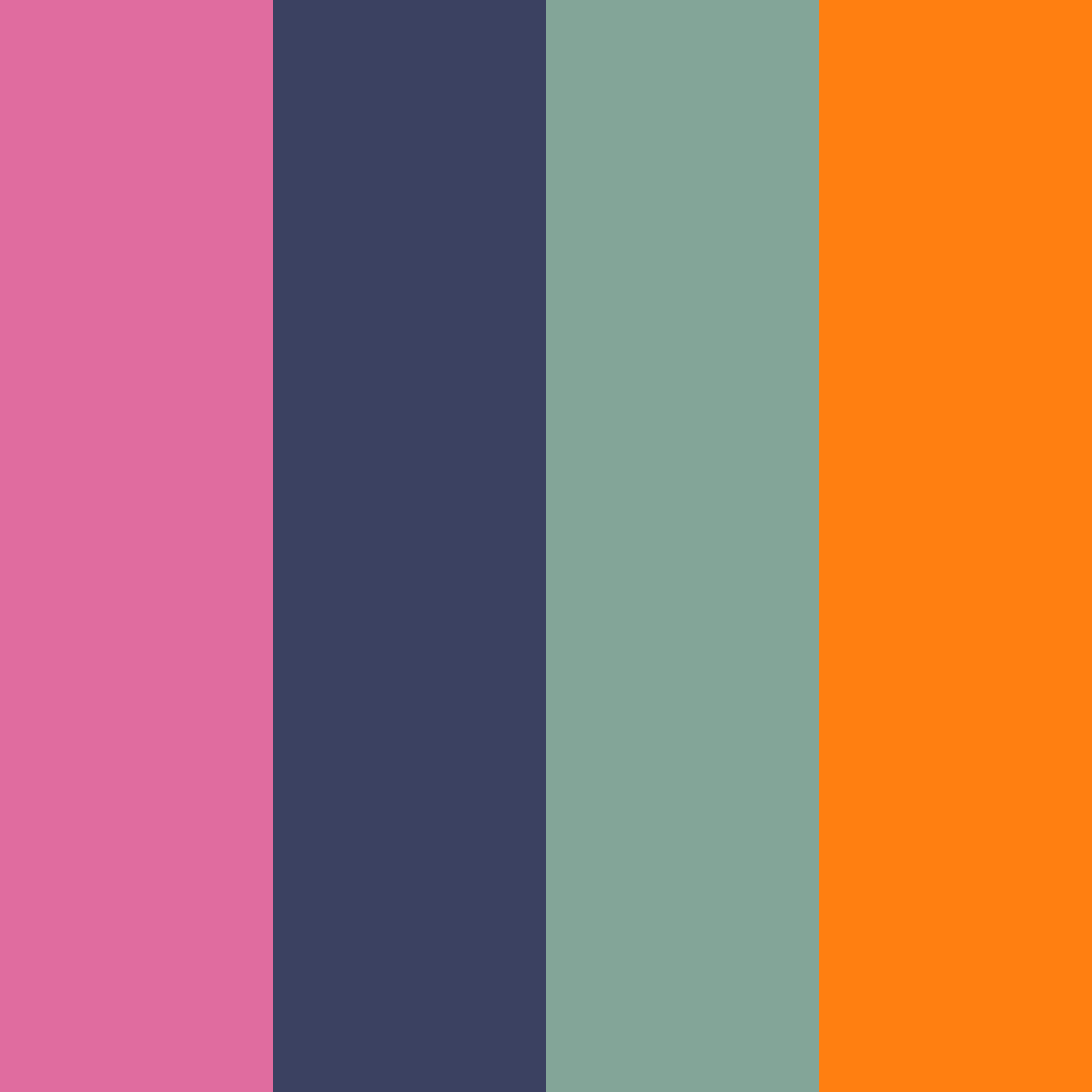 Download candy sunset dream color palette PNG image (square)