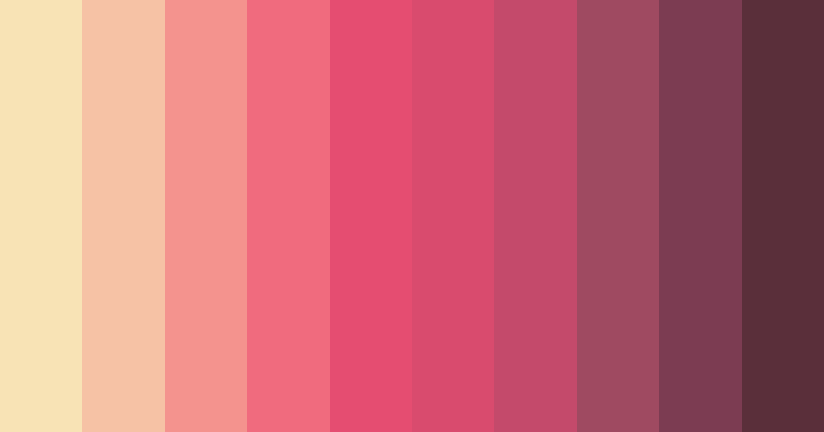 Download pink sunset color palette PNG image (landscape)