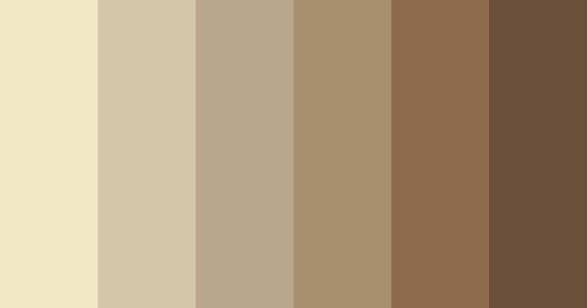 Download shades of brown color palette PNG image (landscape)