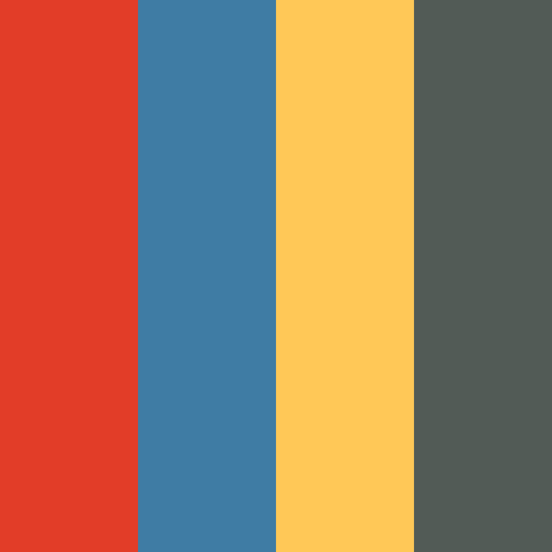 Download autumn harbor color palette PNG image (square)