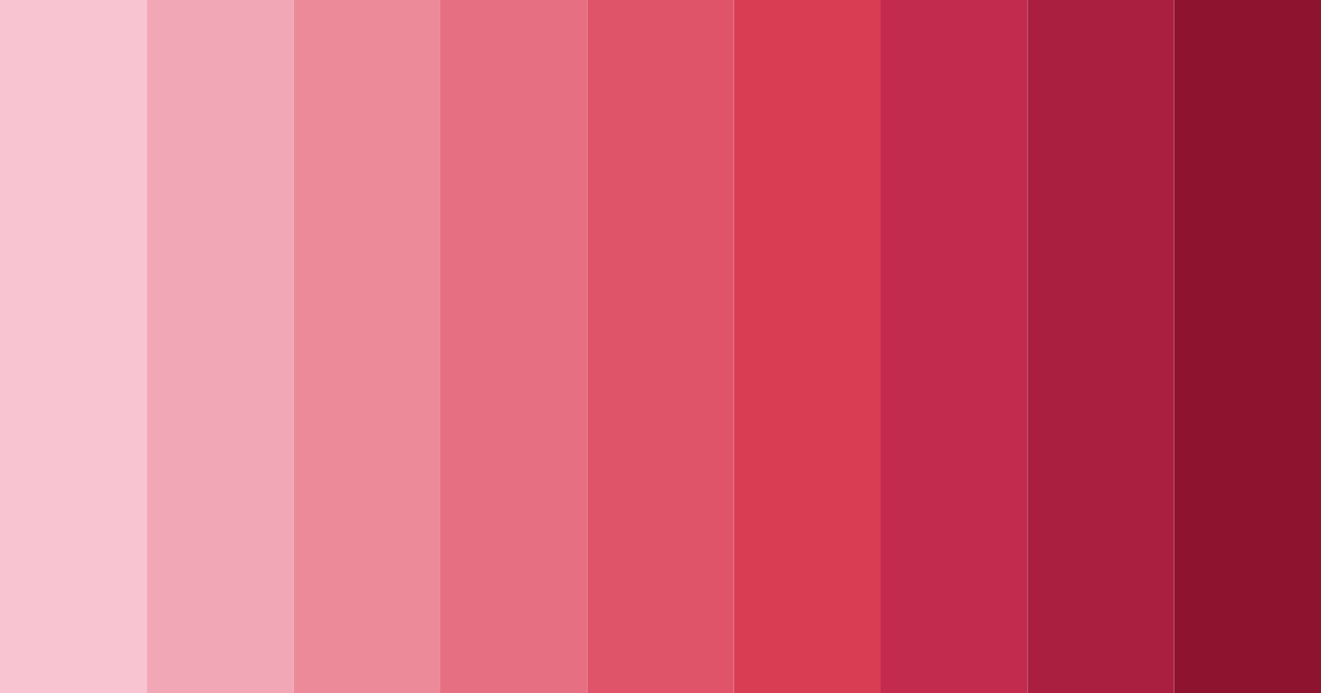 Shades of Pink Color Palette - ColorDrop