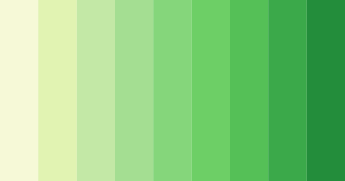 Download shades of green color palette PNG image (landscape)