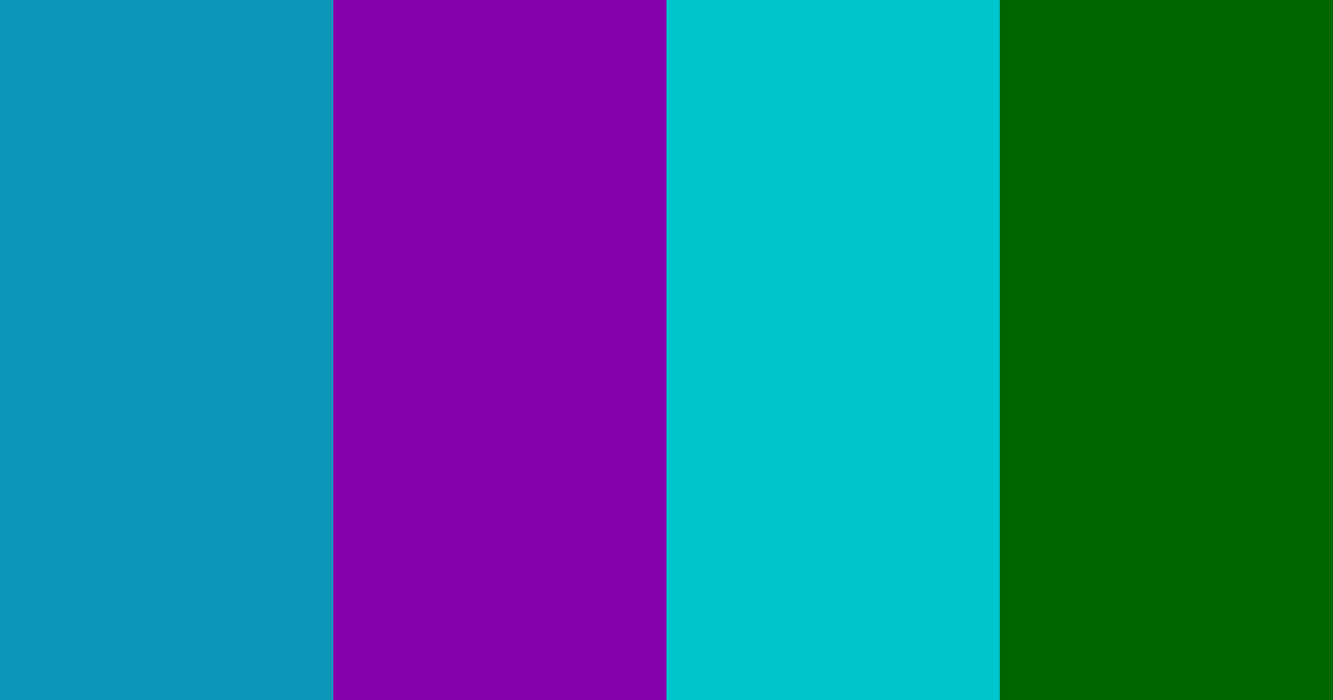 Download tropical midnight jungle color palette PNG image (landscape)