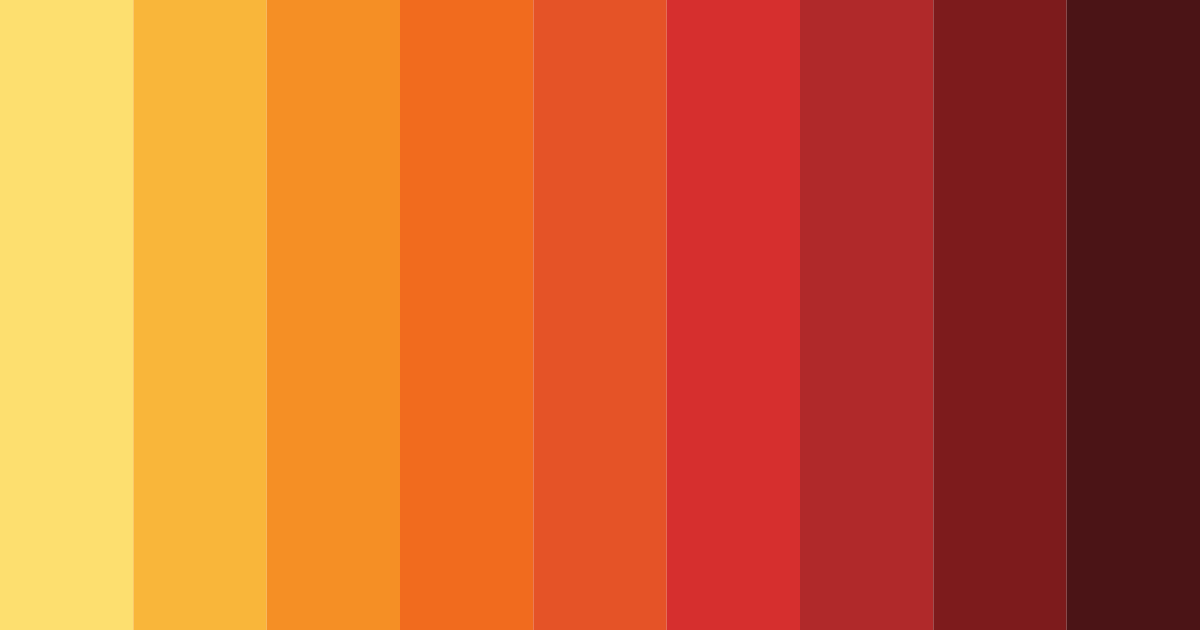 Download sunset orange color palette PNG image (landscape)