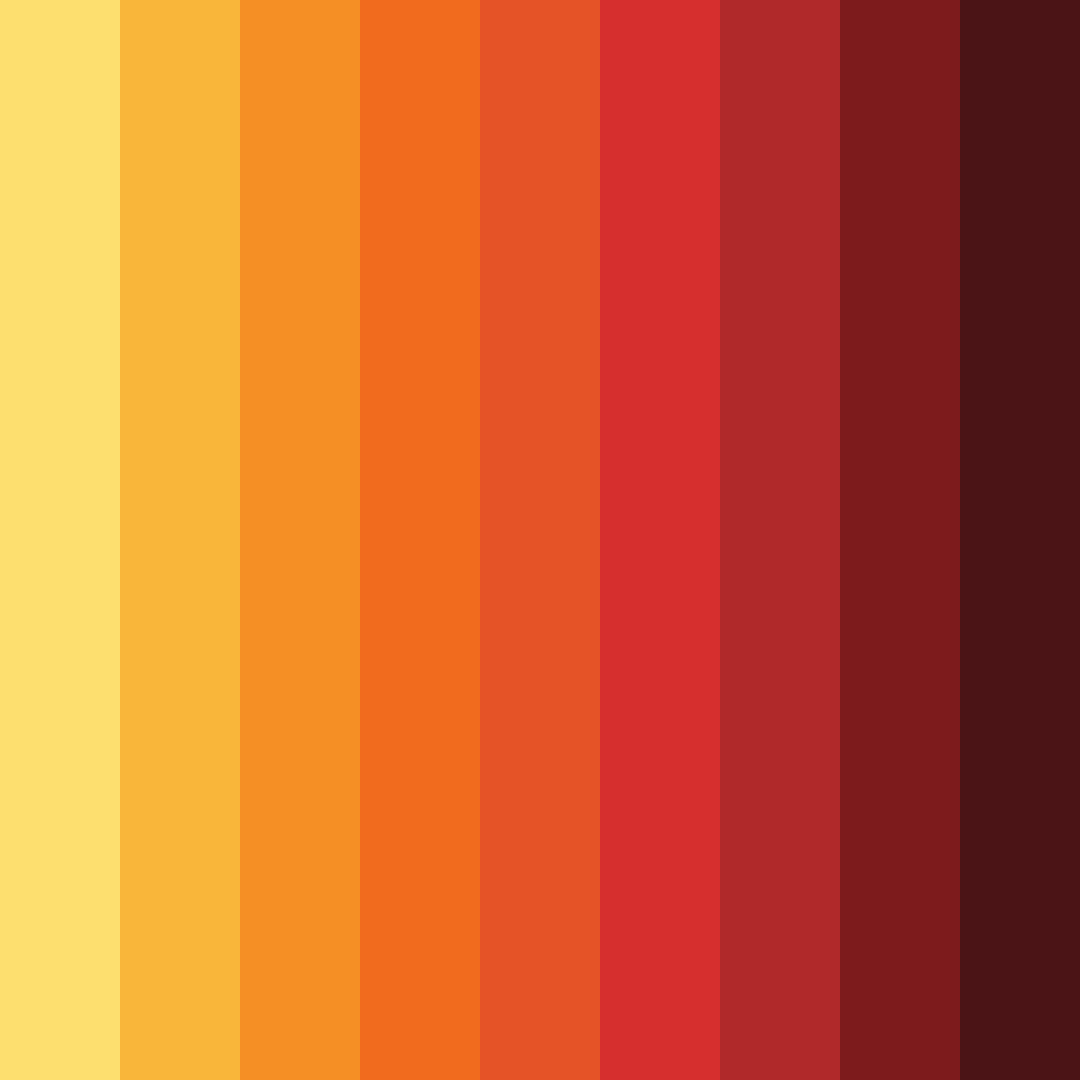 Download sunset orange color palette PNG image (square)