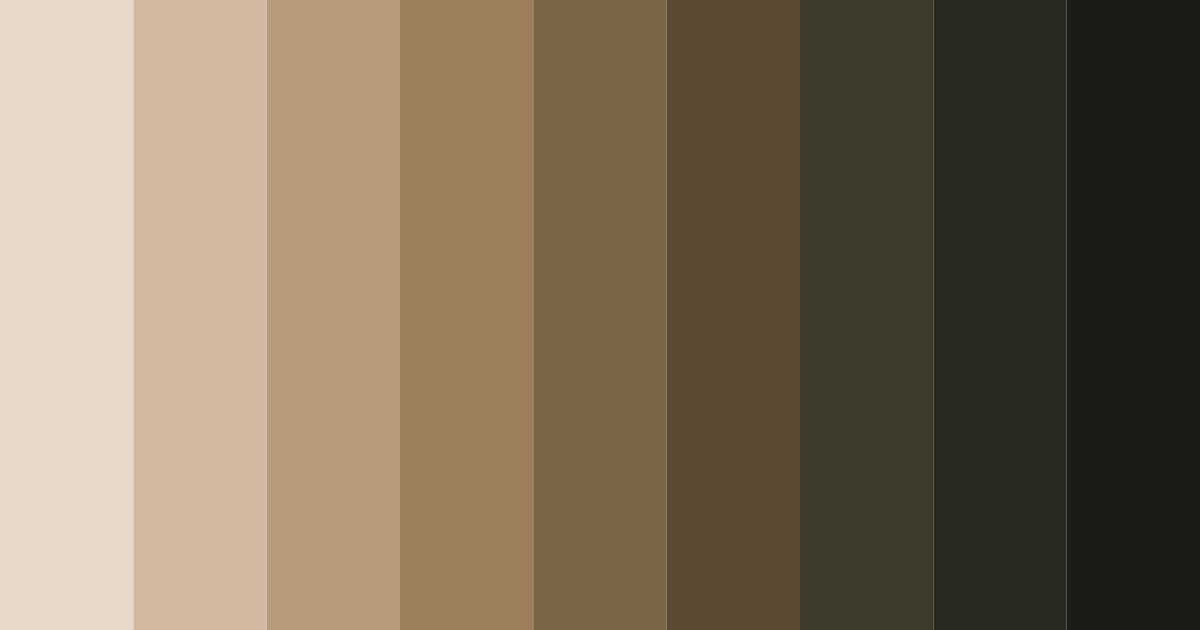 Download brown walnut color palette PNG image (landscape)