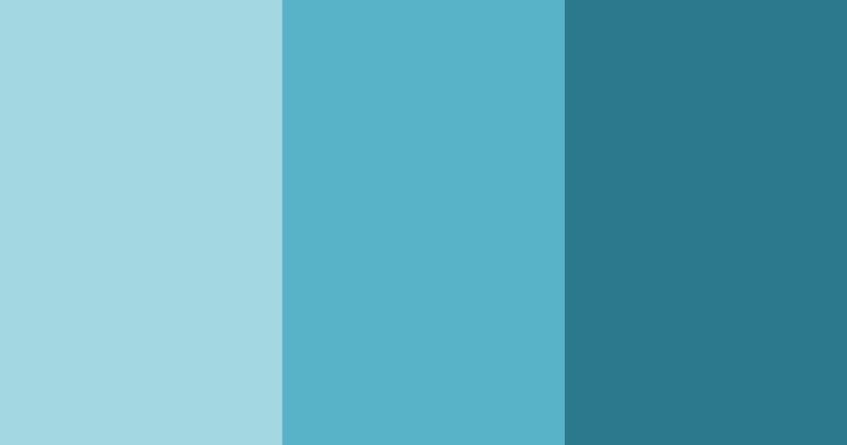 Download aqua oasis color palette PNG image (landscape)