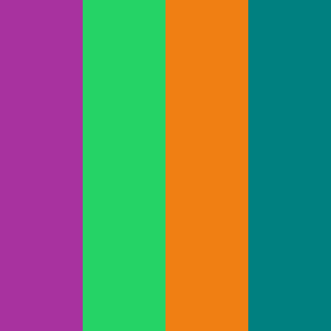 Download vibrant jewel tones color palette PNG image (square)