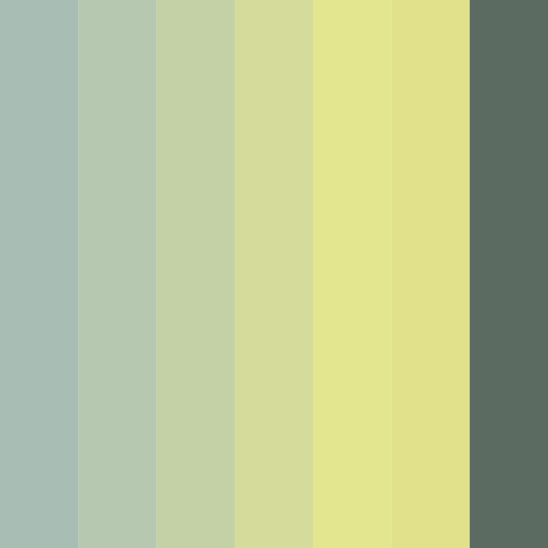 Download lush serenity color palette PNG image (square)