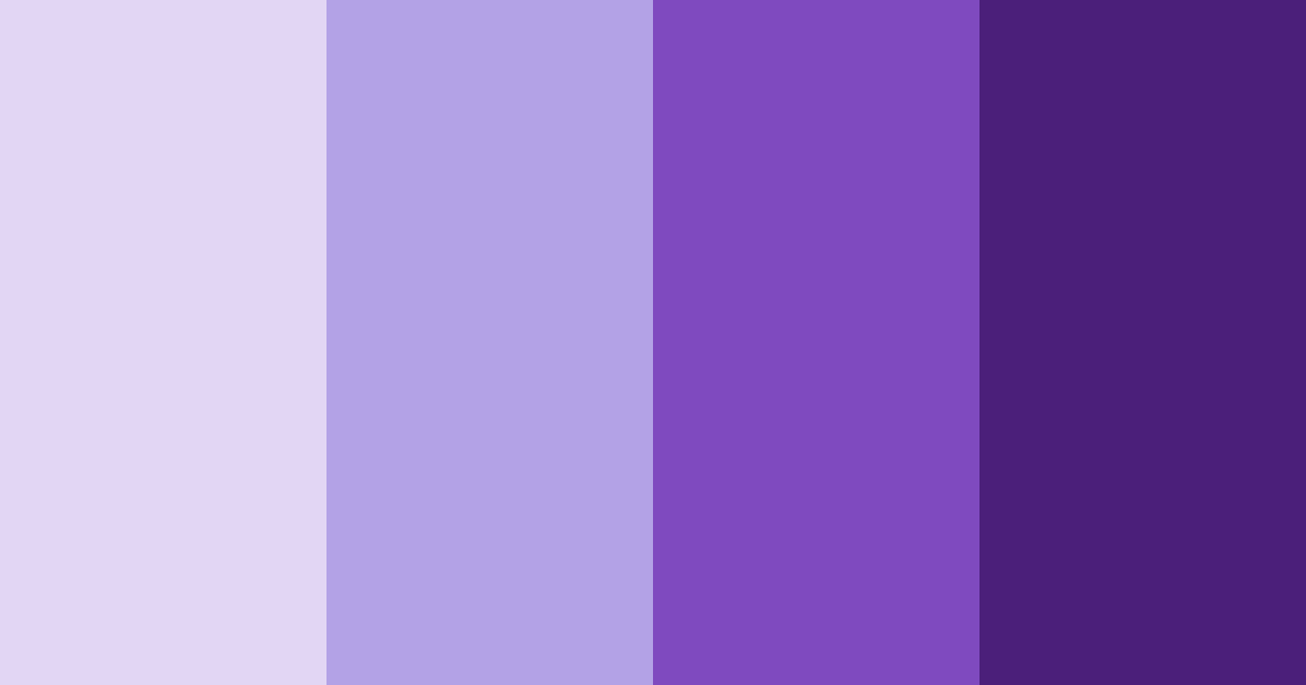 Download shades of violet color palette PNG image (landscape)