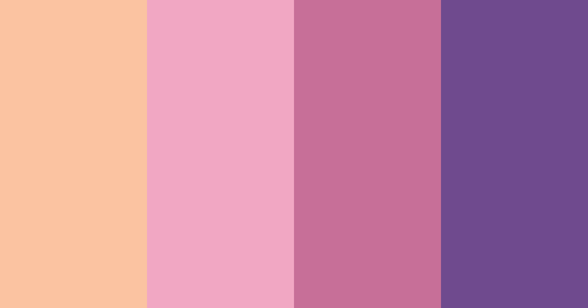 Download pink shades color palette PNG image (landscape)