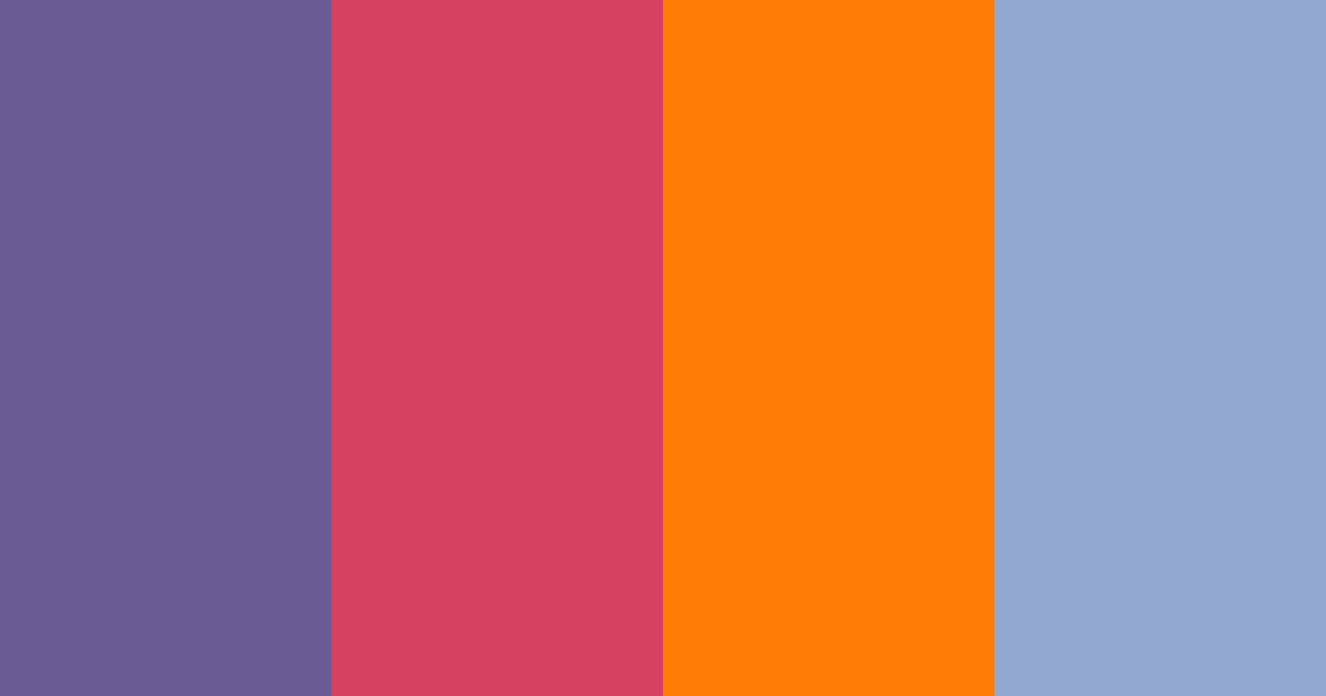 Download royal sunset dream color palette PNG image (landscape)