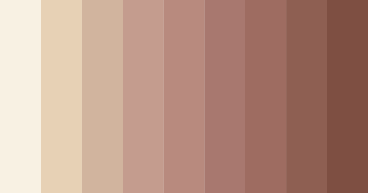 Download warm beige color palette PNG image (landscape)