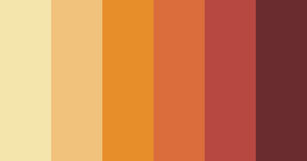 Download autumn ember glow color palette PNG image (landscape)