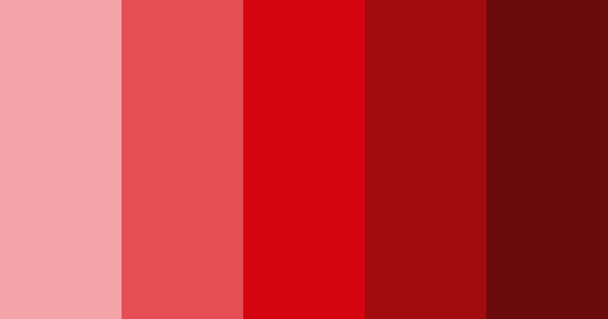 Download crimson shades color palette PNG image (landscape)