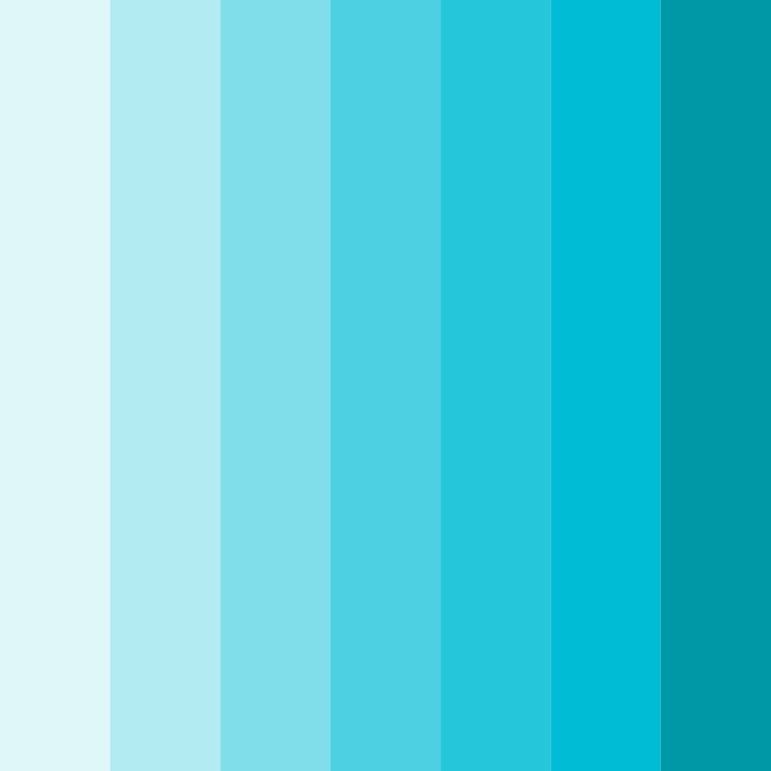 Download turquoise material color palette PNG image (square)