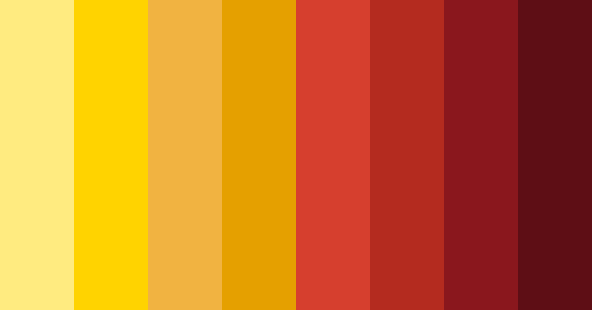 Download golden red color palette PNG image (landscape)