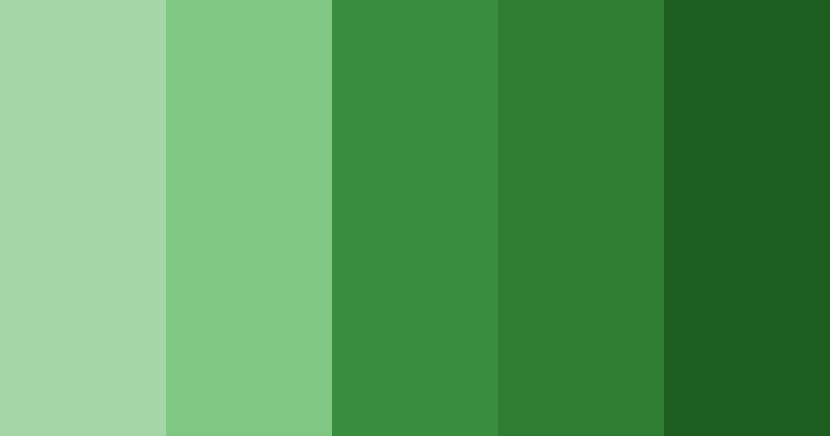 Download deep dark green color palette PNG image (landscape)