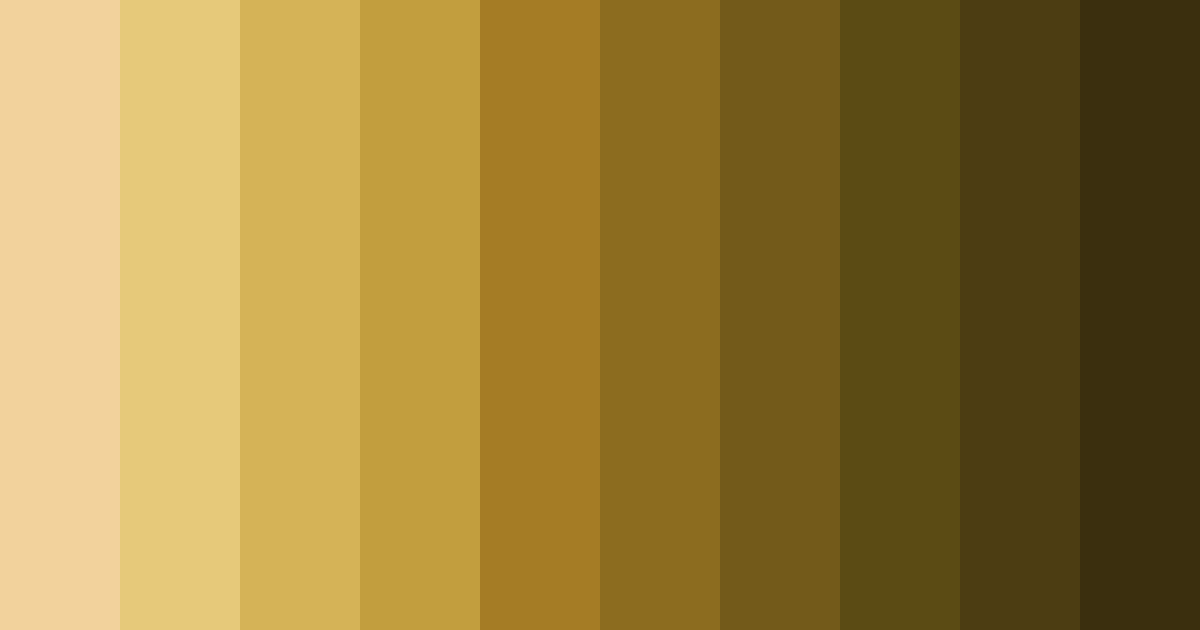 Download dark gold shades color palette PNG image (landscape)