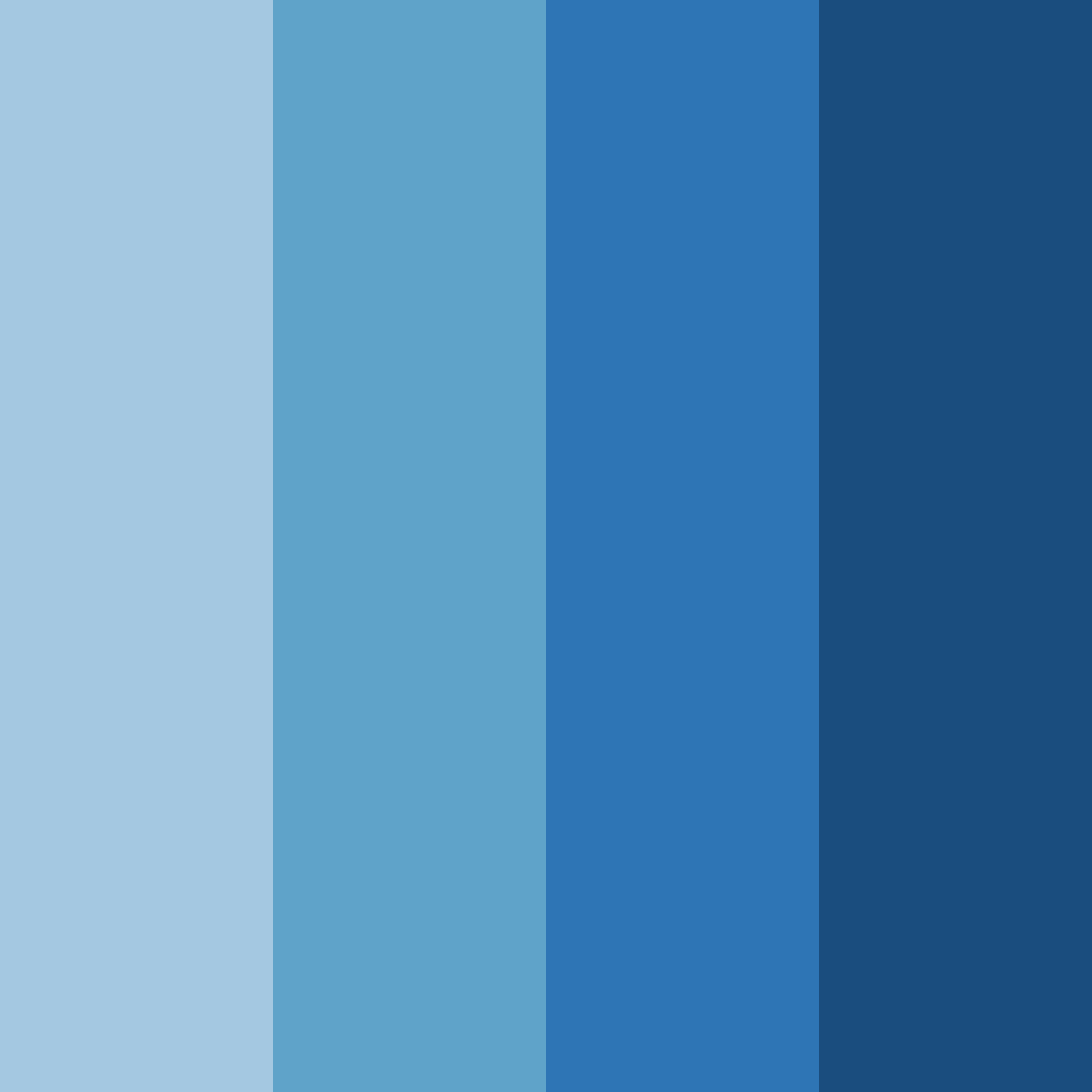 Download blue shades color palette PNG image (square)