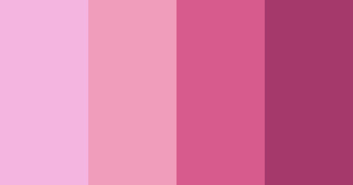 Download shades of pink color palette PNG image (landscape)