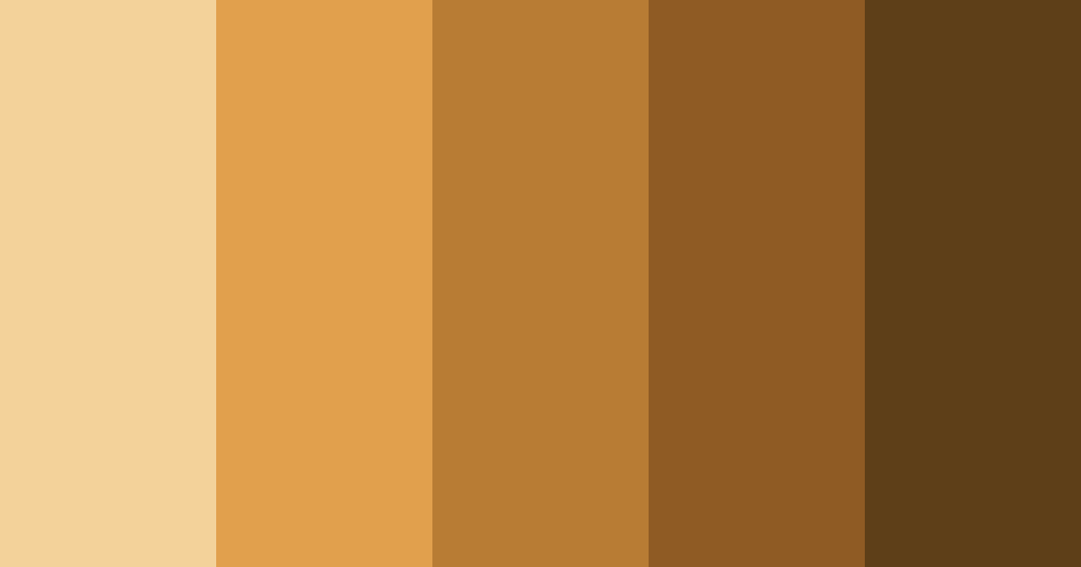 Download honey brown color palette PNG image (landscape)