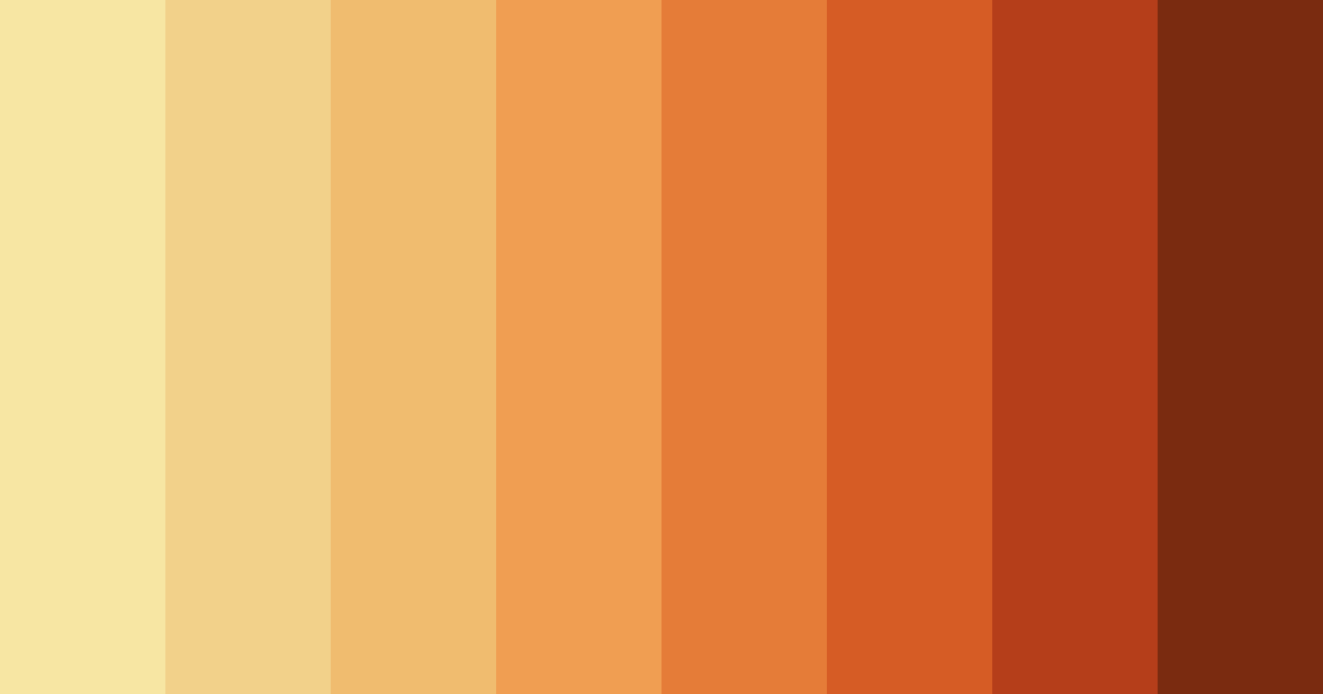 Download autumn ember glow color palette PNG image (landscape)