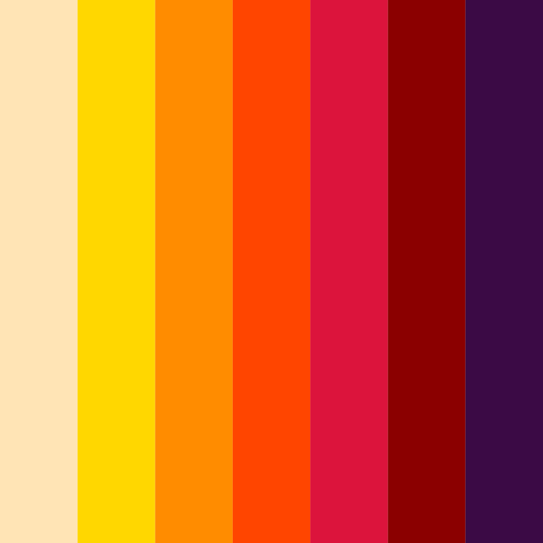 Download warm red color palette PNG image (square)