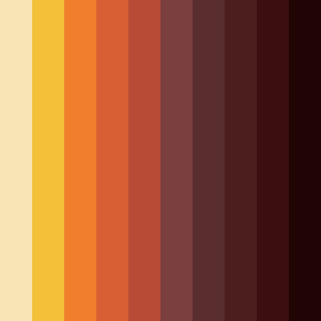 Download warm red color palette PNG image (square)