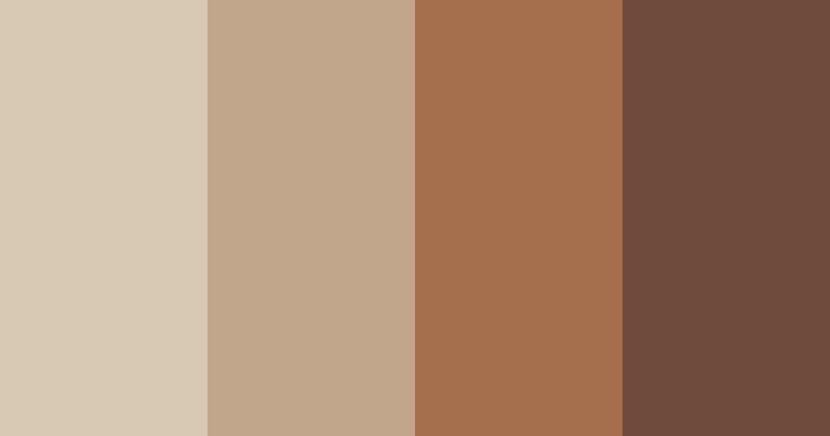 Download brown capuccino color palette PNG image (landscape)